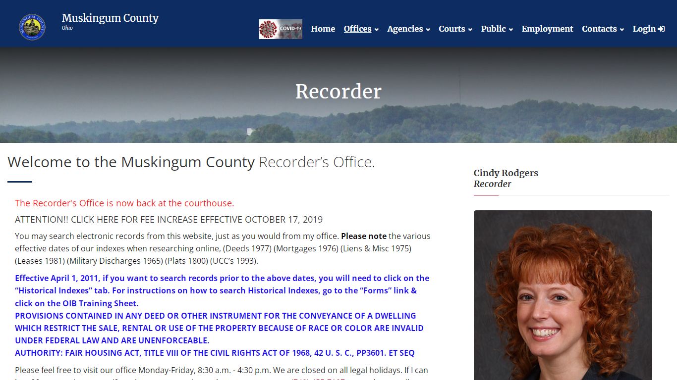 Muskingum County Recorder - Online Records - Documents Filed